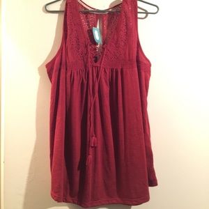 NWT Plus Red Tank